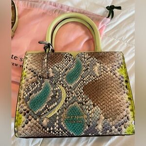 Kate Spade Crossbody snake print leather bag